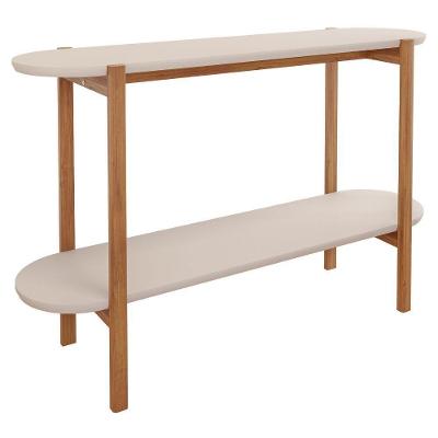 Aparador Lótus Moderno em Madeira Maciça 135cm Off White Milani Movelaria
