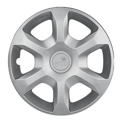 Calota Automotiva Sandero Megane Logan 2014 2015 Aro 15 Prata Grid Calotas