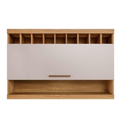 Armário Aéreo Opala 120cm 1 Porta Giratória Cinamomo-off Arte Móveis