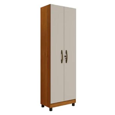Armário Multiuso Sparta 2 Portas 5 Prateleiras 56cm cinamomo-off Benetil Móveis