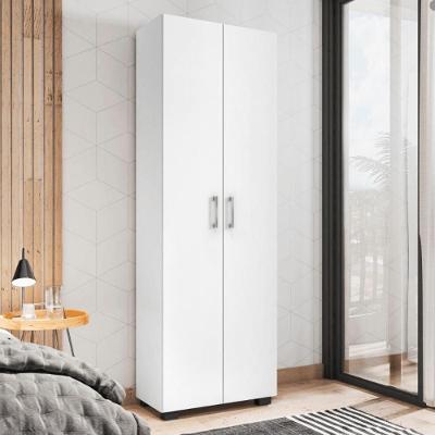 Armário Multiuso Samara 2 Portas 6 Prateleiras 60,5cm Branco Tx Móveis Leão