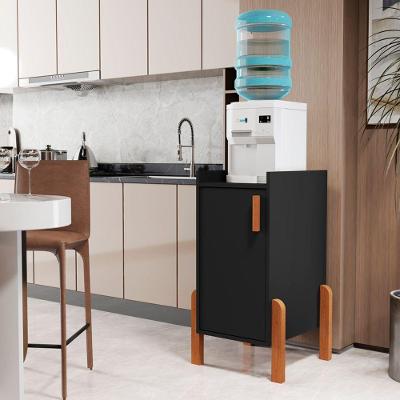 Armário Multiuso Poseidon 2 Portas MDF-MDP 32cm Preto para Casa SAL Movelaria
