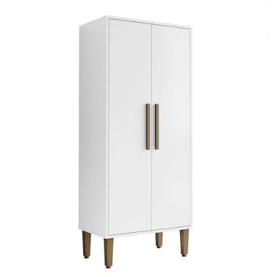 Armário Multiuso Natal 2 Portas com 1 Gaveta em MDF 60cm Branco Kaiki Móveis