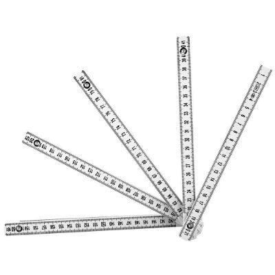 Escala Métrica Dobrável 2 m X 15mm Classe III Plástica Graduada em Mm-pol Vonder