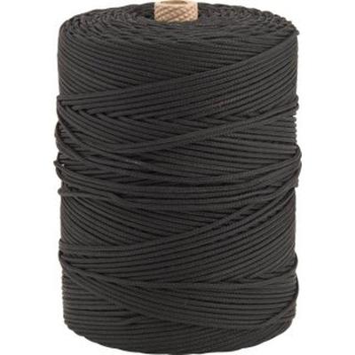 Corda Trançada 4,0mm 400m Polipropileno para Amarração de Cargas e Redes Preta Vonder