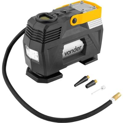Compressor de Ar Automotivo 12V CAV 120 para Pneus e Infláveis com Visor LCD e Luz LED Vonder