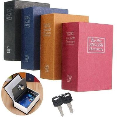 Cofre Livro Camuflado The New English Dictionary para Objetos de Valor Preto GXM