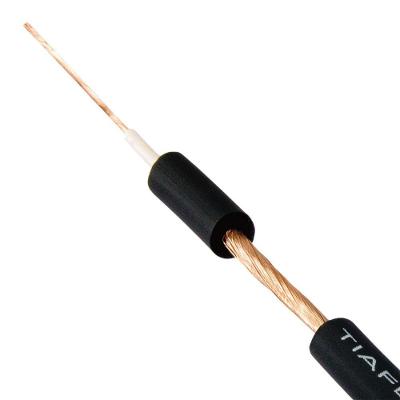 Cabo para Microfone Mono Espiralado 501410 1x0,14mm 100m Preto Tiaflex