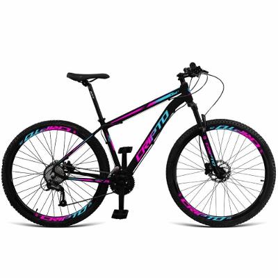 Bicicleta Aro 29 24v Acera Freio Hidraulico Trava K7 Quadro Alumínio 24 Marchas Cripto Bikes