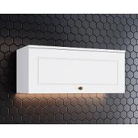 Armário Aéreo p/ Cozinha Americana 1 Porta Basculante 80cm Branco - Henn - 1