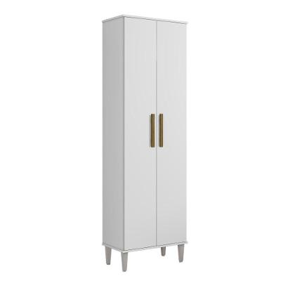 Armário Multiuso Goiânia 2 Portas em MDP 60cm Branco Kaiki Móveis