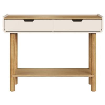 Aparador 28104 Orgânico 2 Gavetas 100cm Off White Artesano Móveis