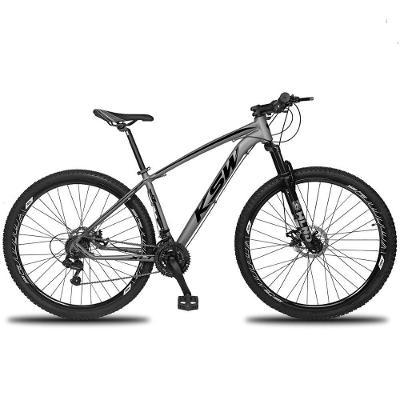 Bicicleta Aro 29 Mountain Bike Quadro Alumínio 24 Marchas Grafite-preto KSW