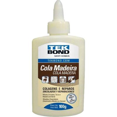 Cola para Madeira Cola Madeira Adesivo para Materiais Porosos 100G Tekbond