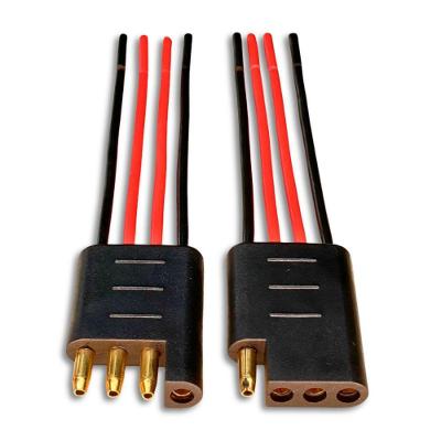 Conector com Fio 4mm2 Technoise Série DY para Som Automotivo Plug 4 Vias Anti Erro