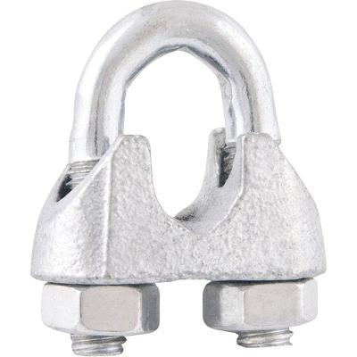 Clip para Cabo de Aço 3-8 9,53mm Galvanizado para Fixação de Cabos em Uso Leve Vonder