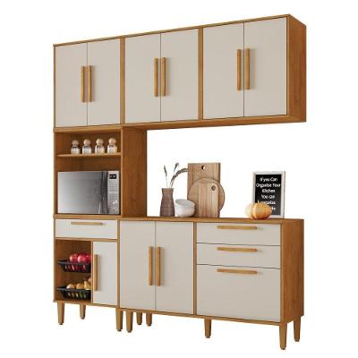 Cozinha Modulada Lorena 10 Portas com Fruteira Nature-off Kaiki Móveis
