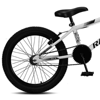 Bicicleta Bmx Rv-x Aro 20 Quadro em Aço Freio V-brake Branco Ravok