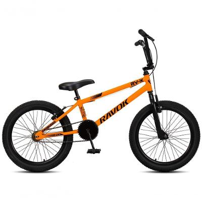 Bicicleta Bmx Rv-X Aro 20 Quadro em Aço Freio V-Brake Laranja Ravok