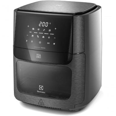 Fritadeira Air Fryer Electrolux EAF90 Forno 5 em 1 12L 1700W Digital Espeto Giratório Grafite 110V