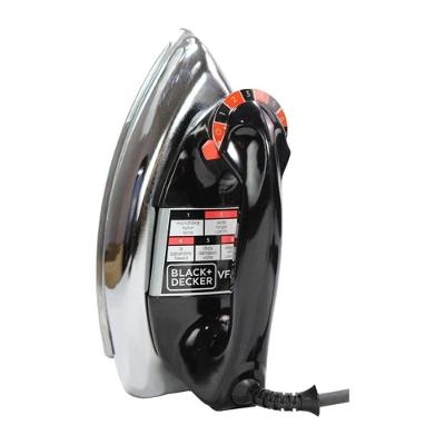 Ferro Seco Black + Decker VFA1110TM2 Cromado com Base de Alumínio Preto 220V