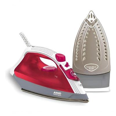 Ferro a Vapor Elétrico Arno Steamgliss Fsgc Base Cerâmica Rosa 110V