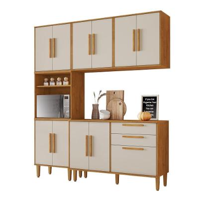 Cozinha Modulada Lorena 11 Portas com Torre Quente Nature-off Kaiki Móveis