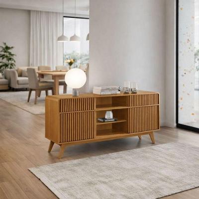 Buffet Diamante Ripado 2 Portas 2 Gavetas para Organização Domus Parati