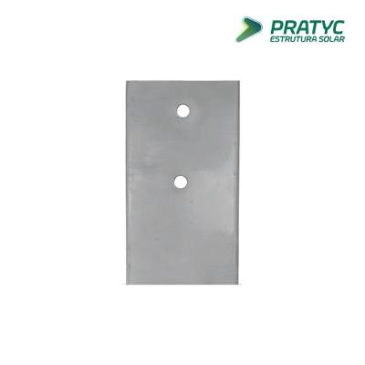 Estaca Trilho H 2,2m para Estrutura de Solo 8 Placas Aço Galvanizado Pratyc