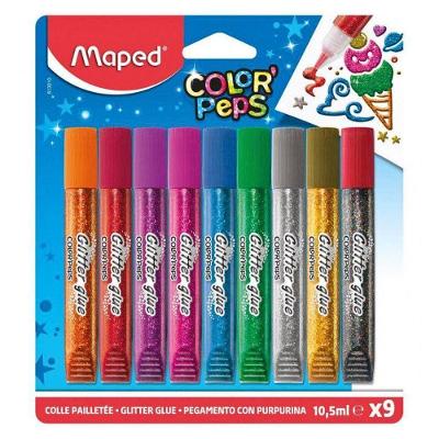 Cola Glitter Color'peps 10,5ml Com 9 Cores Maped