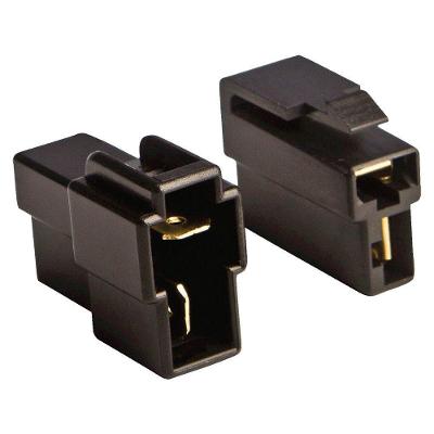 Kit Conector 2 Vias com Trava para Som de Carro C-033 Preto Nylon Evus