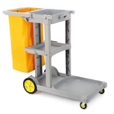 Carrinho de Limpeza Multifuncional com Bolsa Coletora 90L para Manutenção de Ambientes Utibom