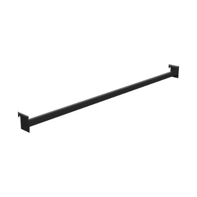 Régua para Organização New Plus 91cm para Ganchos Preta Sa Gôndolas