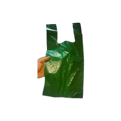 Sacolas Plásticas Recicladas Reforçadas 3kg 40x50cm Corte Camiseta Verde Pacote Econômico