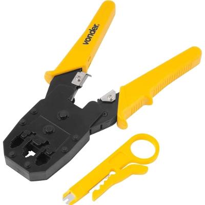 Alicate Crimpador ACV245 3686245000 para Rede e Telefone com Desencapador Vonder