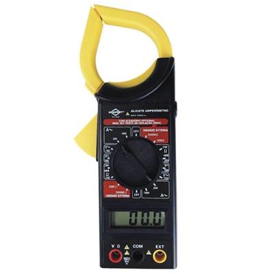 Alicate Amperímetro Digital 8559 com Estojo para Medir Corrente Tensão e Resistência Brasfort