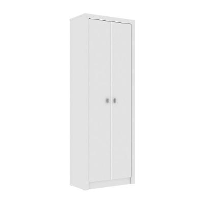 Armário Estante Alto para Escritório ME4105 2 Portas 4 Prateleiras MDP Branco Gran Belo