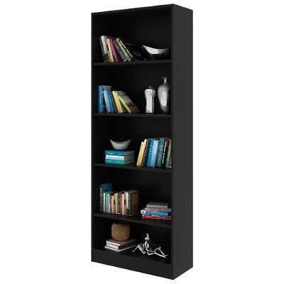 Armário para Escritório ME4141 Home Office Gamer 5 Prateleiras MDP Preto Gran Belo