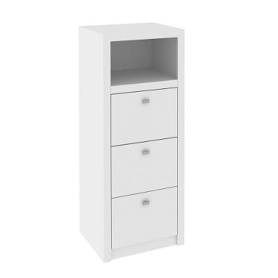 Armário Arquivo para Escritório ME4118 3 Gavetas MDP 52cm Branco Gran Belo