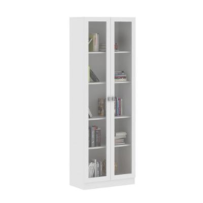 Armário Estante Alto ME4115 Porta de Vidro 4 Prateleiras Branco Gran Belo
