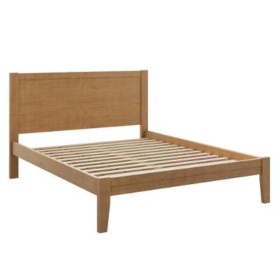 Cama Queen 2809 em Madeira Maciça Taeda Marrom Milani Movelaria