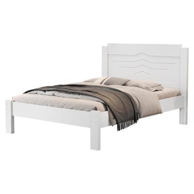 Cama de Casal Sofia em Mdf Branco 195x144cm para Colchão 188x138cm Milani Movelaria