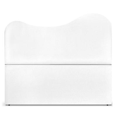 Cabeceira Queen Selena 160cm Fixação no Box Madeira Maciça Corino Branco Arte das Cabeceiras