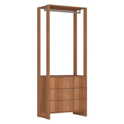 Closet Modulado Ey102 3 Gavetas MDP 80cm Montana Nova Mobile