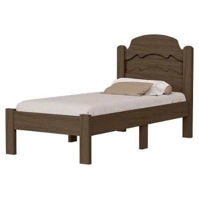 Cama de Solteiro Iris Flex em Mdf 195x94cm Marrom Milani Movelaria