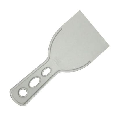 Espátula Plástica Lisa 0.2552 80mm Polipropileno para Gesso e Argamassa Cinza Compel