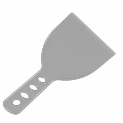 Espátula Plástica Lisa 0.2553 100mm Polipropileno Cabo Anatômico para Gesso e Argamassas Cinza