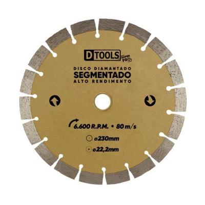 Disco Diamantado Segmentado Super Pro 9 para Concreto e Tijolo 230mm Alta Performance Dtools