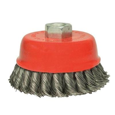 Escova de Aço Copo 100mm Trançado para Limpeza Pré-Solda e Remoção de Tinta Dtools