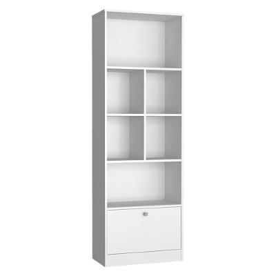 Estante Livreiro B37 Moderno 4 Prateleiras MDP Branco Nova Mobile